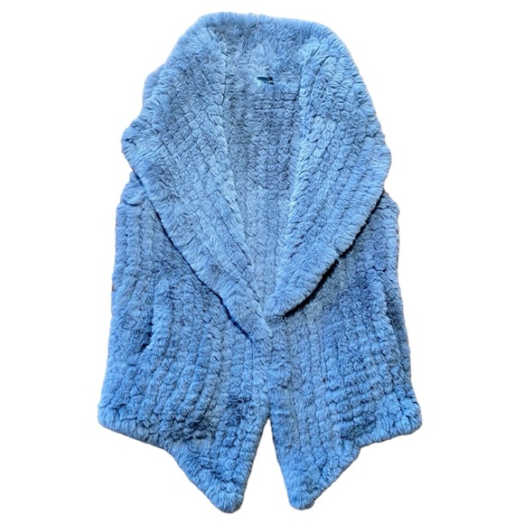 Stella + Lorenzo Love Token Faux Fur Vest size S - Picture 2 of 13